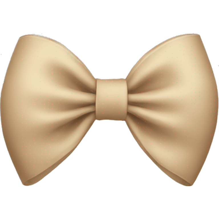 Beige bow emoji