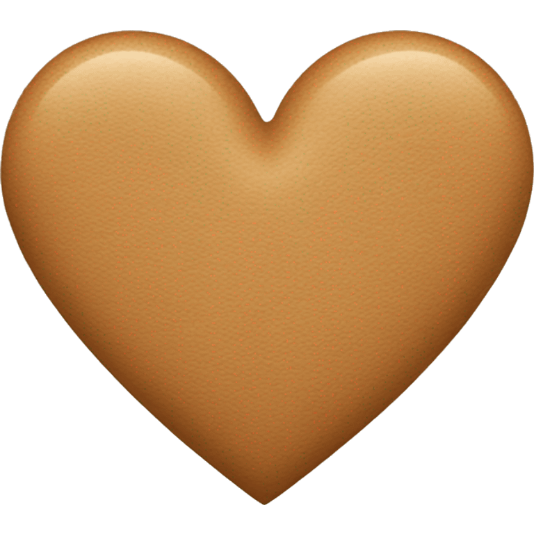 Light brown heart emoji