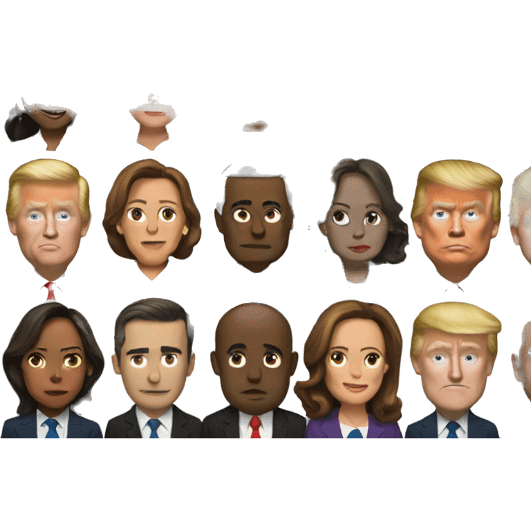 trump v harris emoji