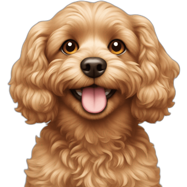 Smiling cavapoo emoji