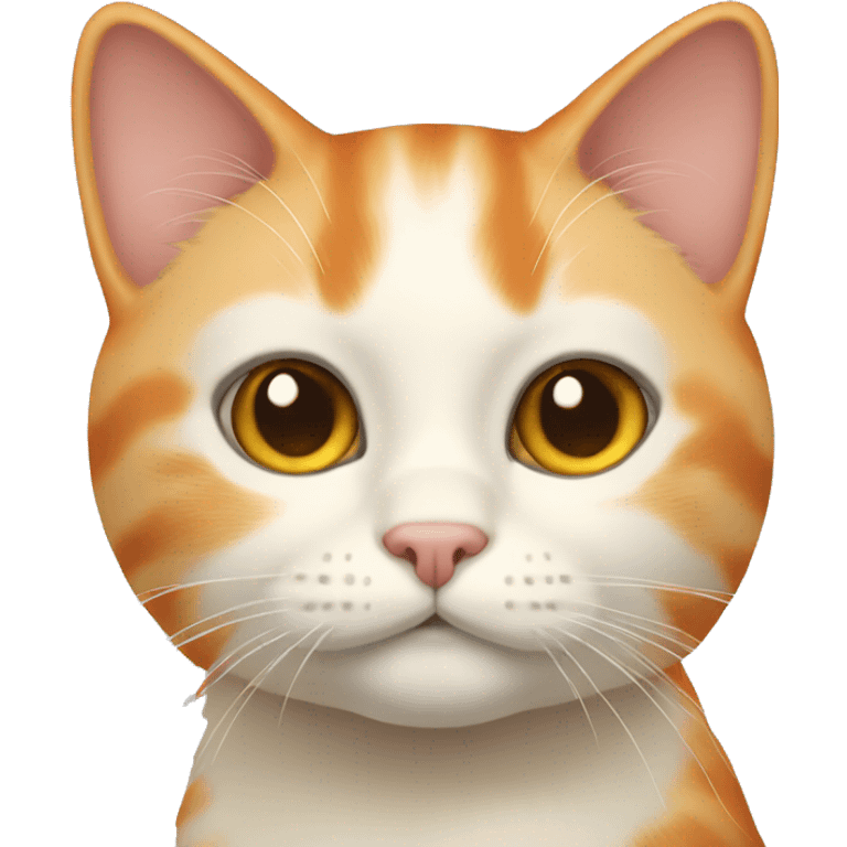 Cream orange cat  emoji