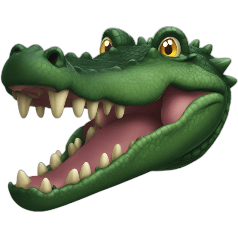 Black giga crocodile emoji