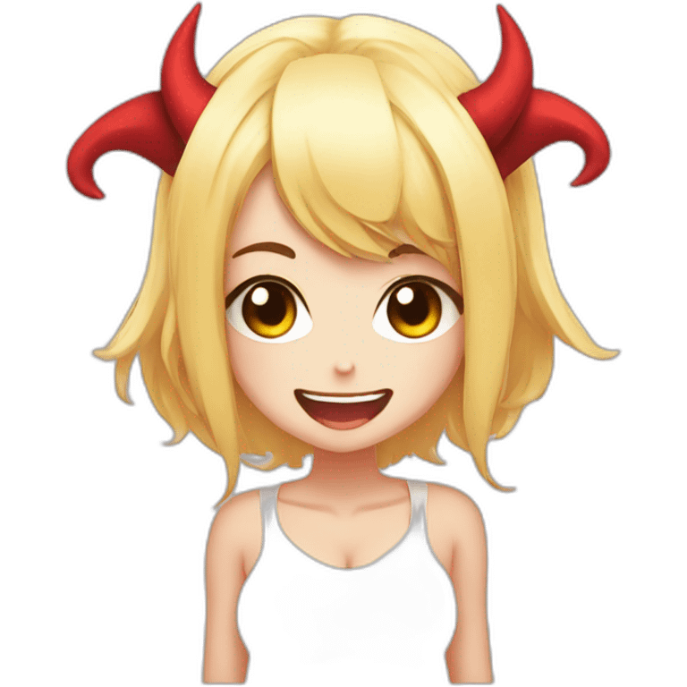 a funny devil girls manga emoji