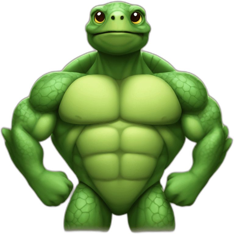 Bodybuilder Turtle  emoji