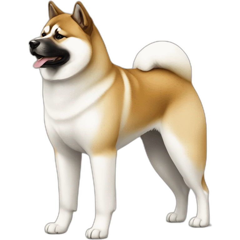 american akita ful height emoji