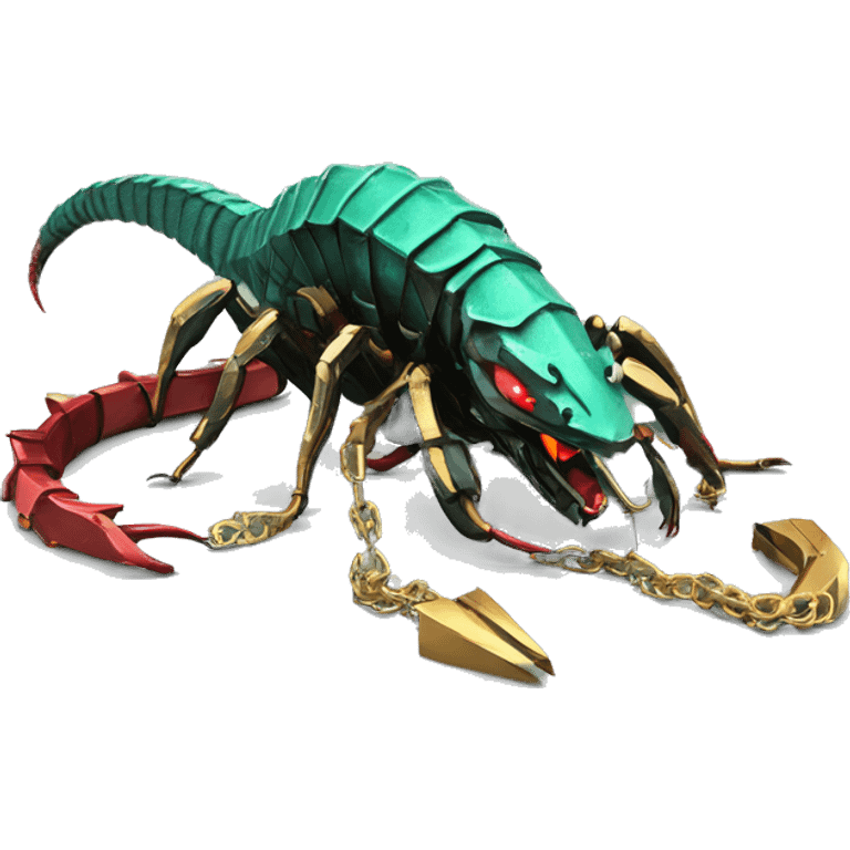 Dragon scorpion Black red gold green cyan rusty grunge effect scratched patina rat mouse scorpion tail stinger gangsta gangster hip hop gold chain mechanical cyborg pixel 3d render low poly emoji