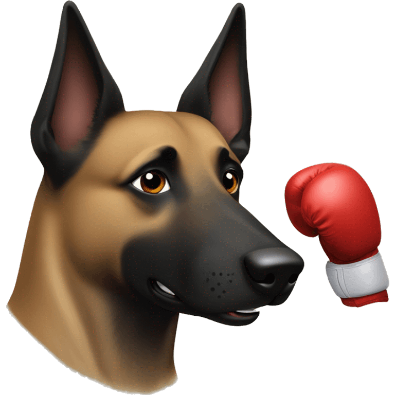 boxing Training  Dog The Belgian Shepherd emoji