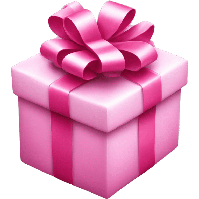 Christmas presents with a pink   Bow  emoji