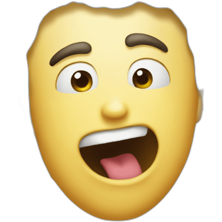 Persons head popping outside of toilet funny emoji