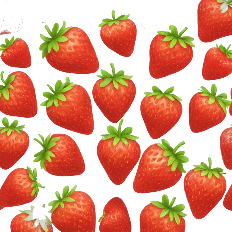 heart shaped strawberry emoji