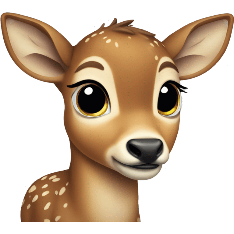 sad crying baby deer emoji