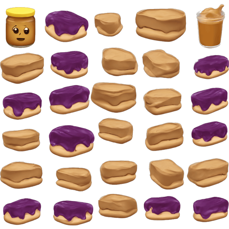 Peanut butter and jelly  emoji