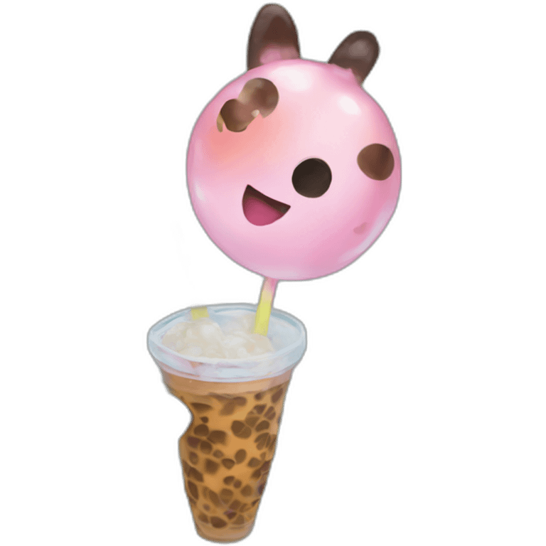 Bubble tea party emoji