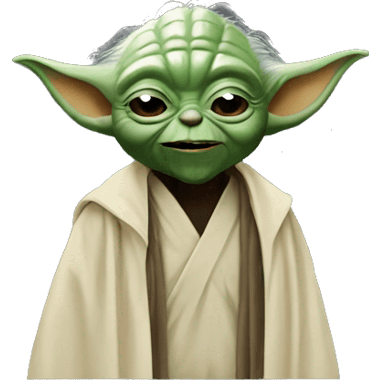 Yoda laugh with dark vador emoji