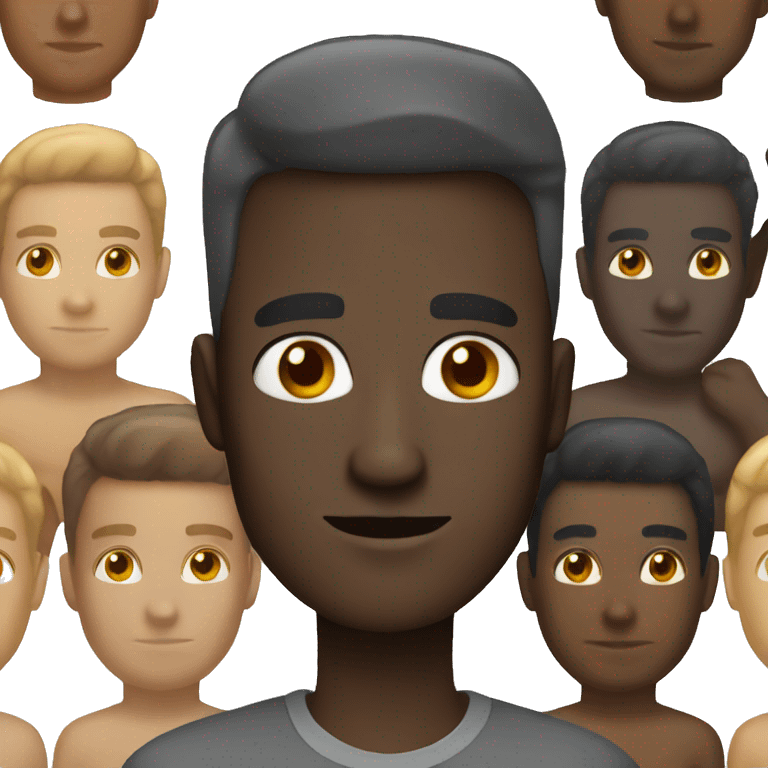 Man: dark skin tone emoji