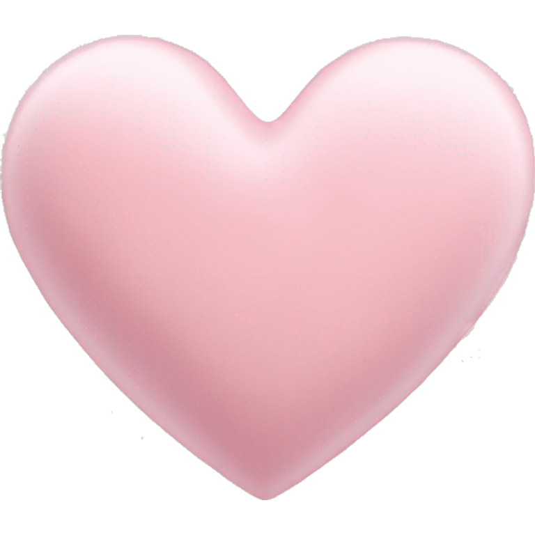 Powder pink heart emoji