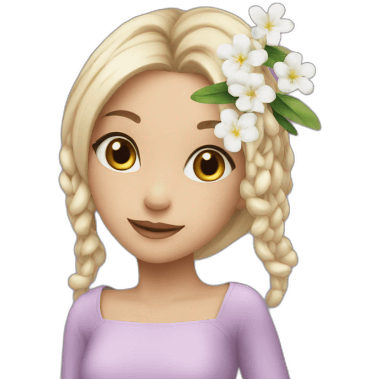 Lilas plus jasmin emoji