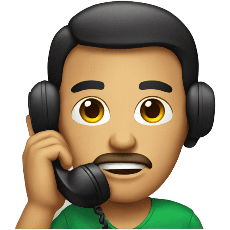 Mexican on telephone emoji