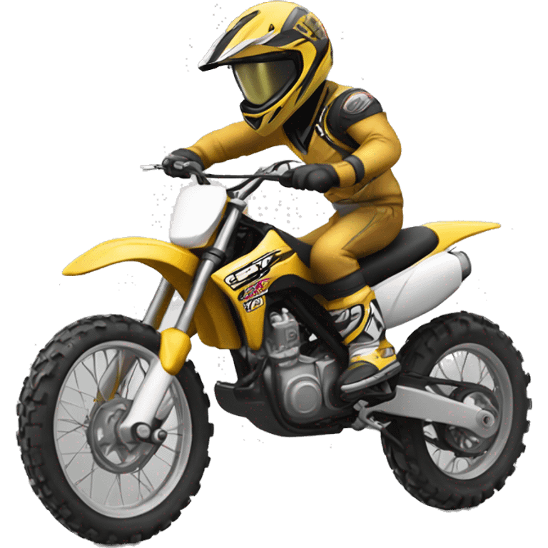 Dirtbike doing a wheelie emoji