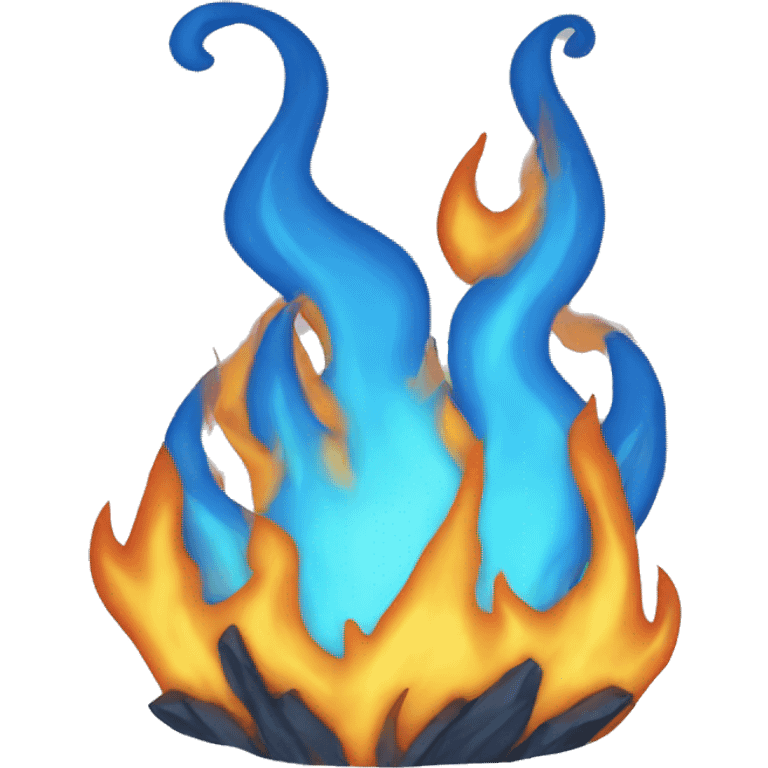 blue fire emoji