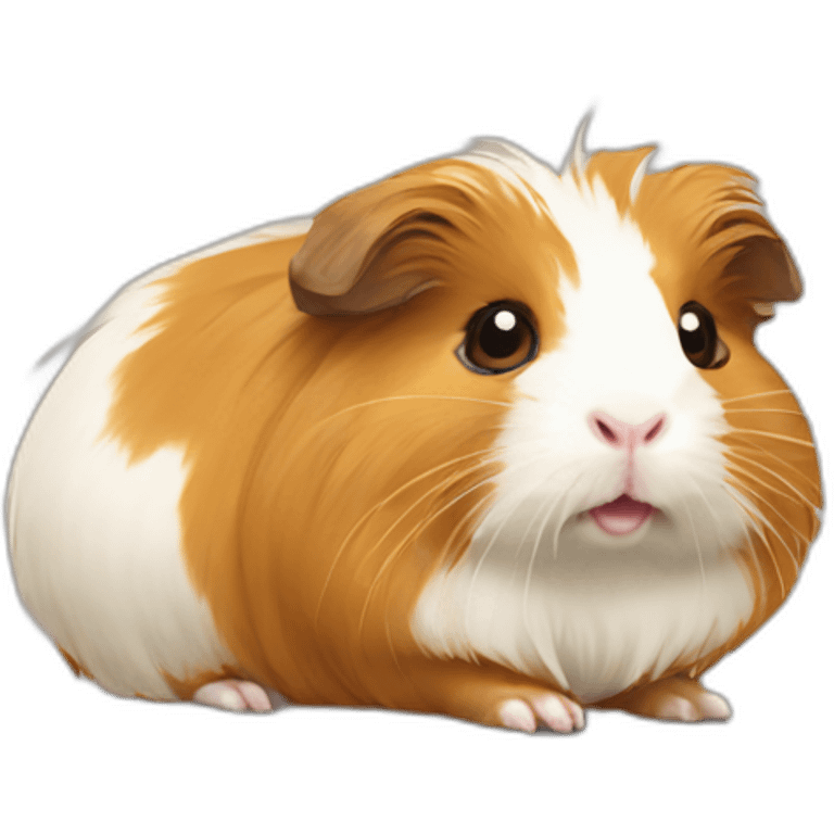 Golden abyssinian guinea pig emoji