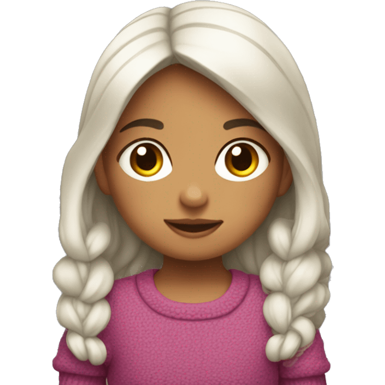 Niña con suéter  emoji