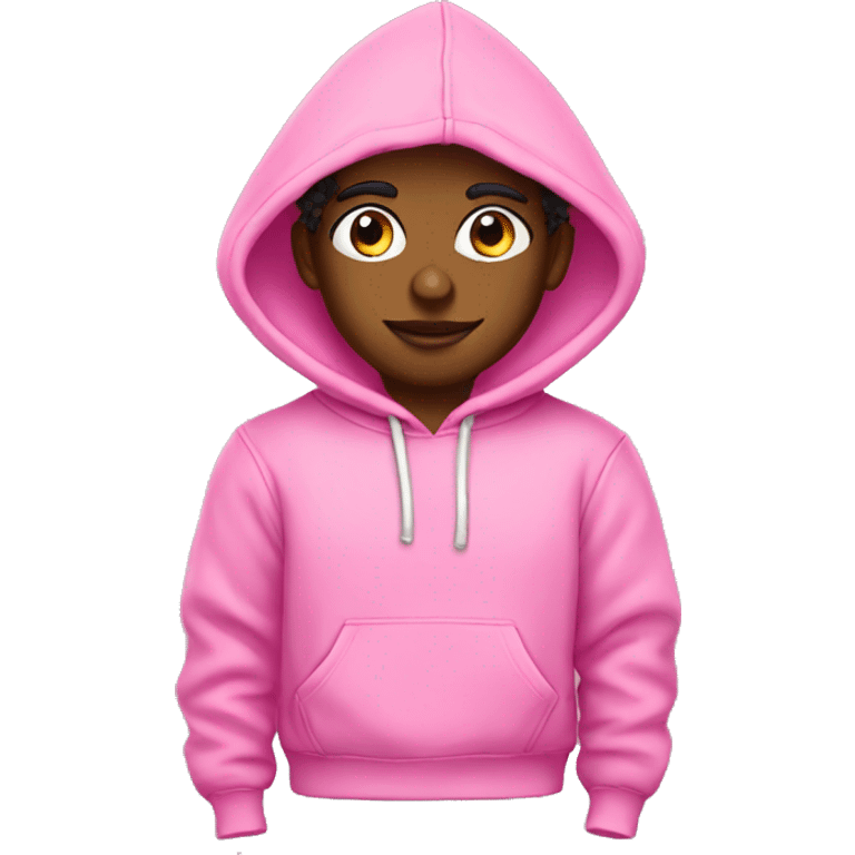 Pink palm puff hoodie  emoji