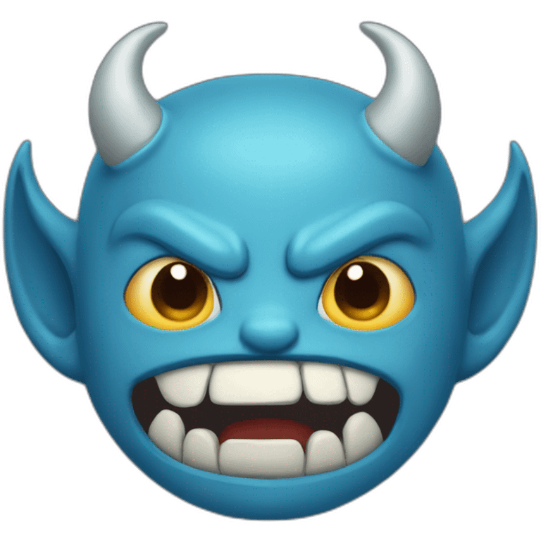 Devil blue emoji