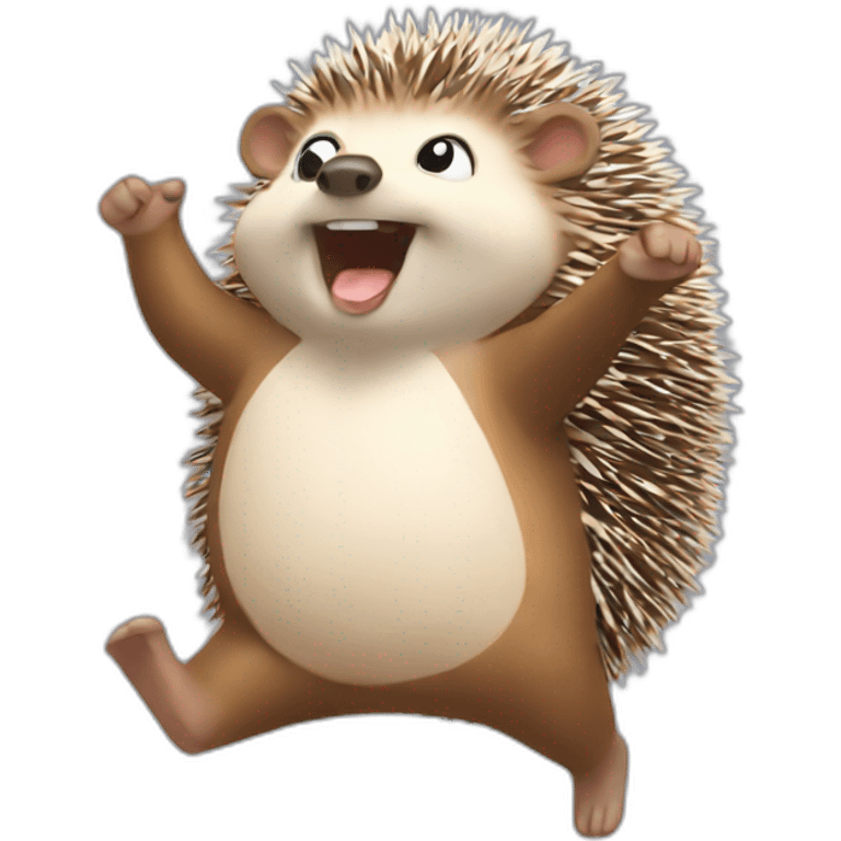 hedgehog dancing emoji