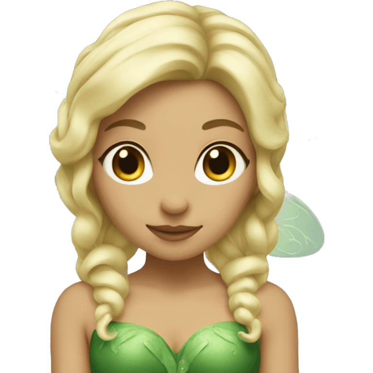 Green fairy with blonde hair emoji