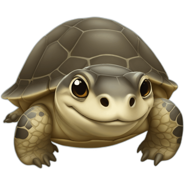 Tortue avec loutre emoji