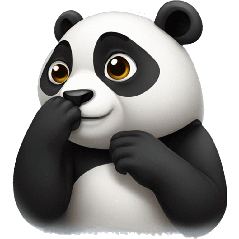 panda that hiding secret emoji