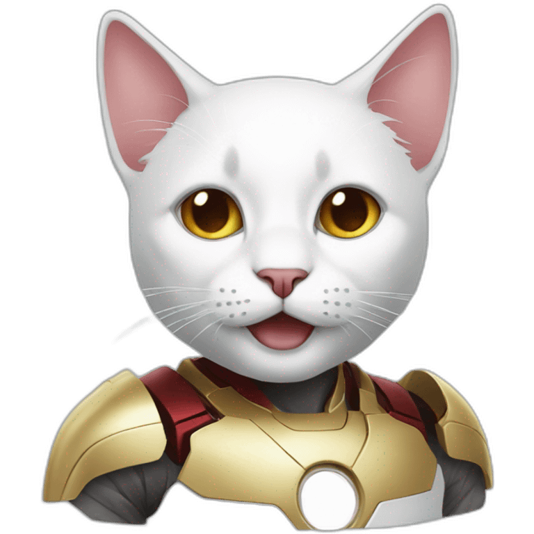 cat+Iron Man emoji