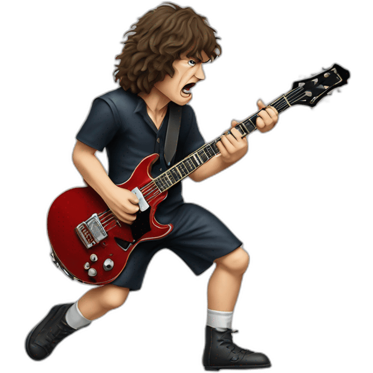 Acdc Angus Young stage emoji