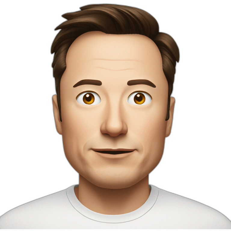 Elon musk sigma face emoji