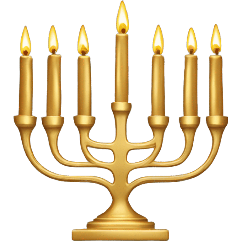 Gold Menorah emoji