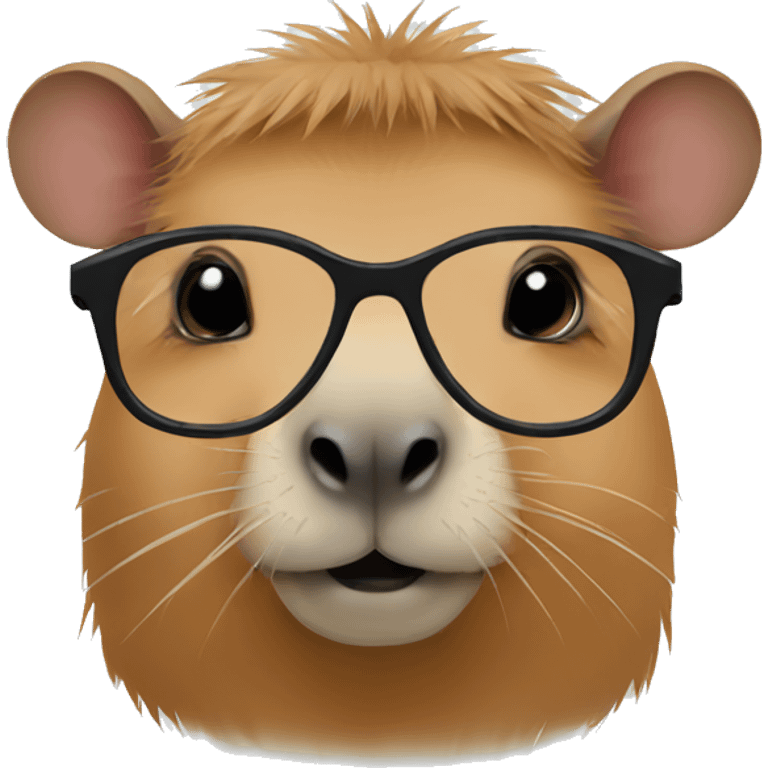 capybara with glasses emoji