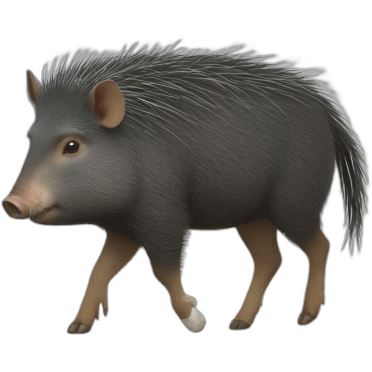 Peccary walking emoji