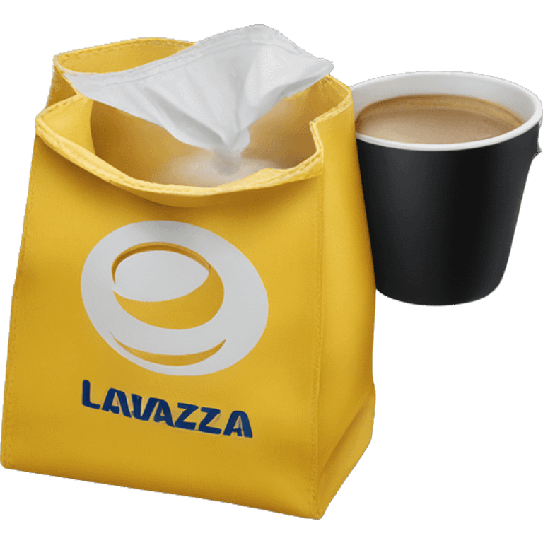 Lavazza coffee yellow bag emoji