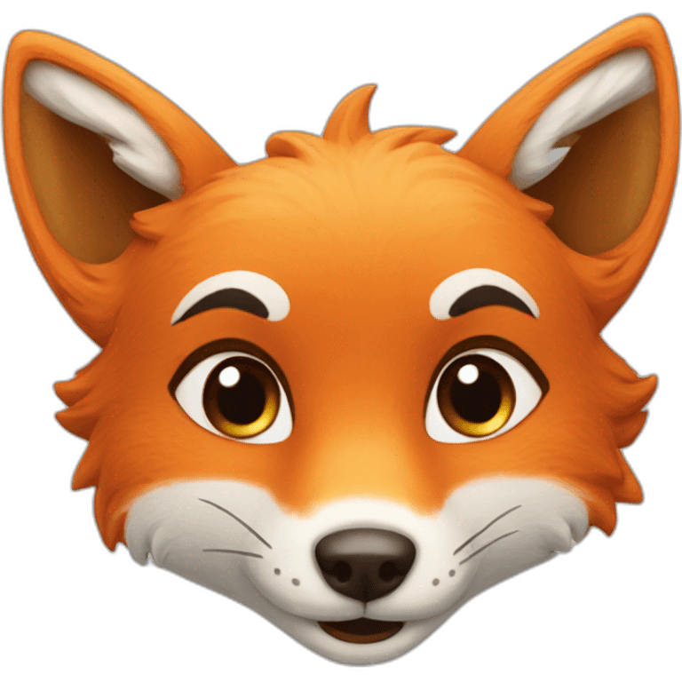 Renard qui fait un bisou emoji