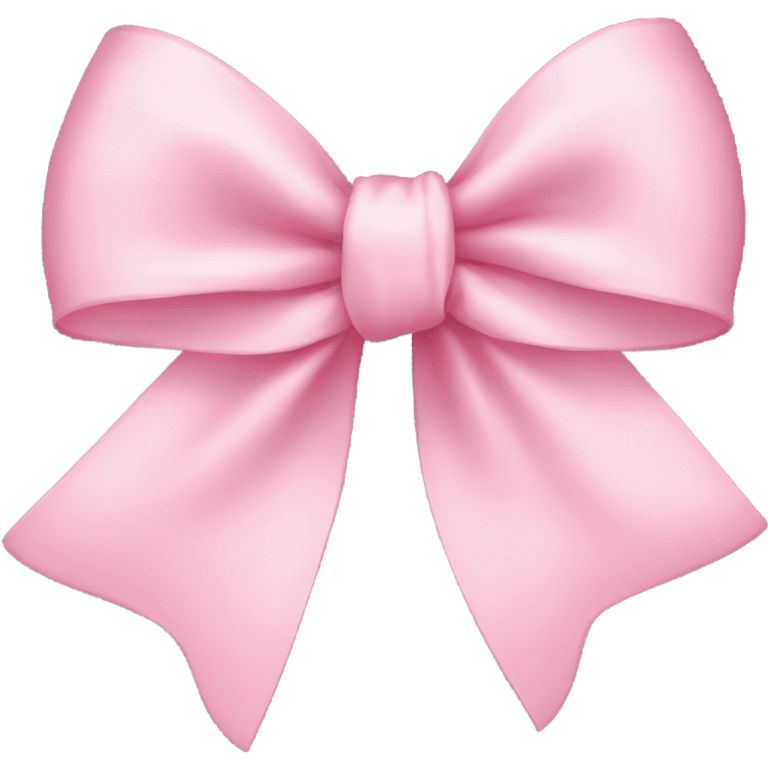 light pink ribbon bow emoji