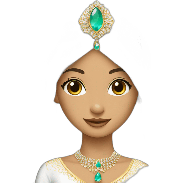 princesse arab pretty jewerlery dress emoji