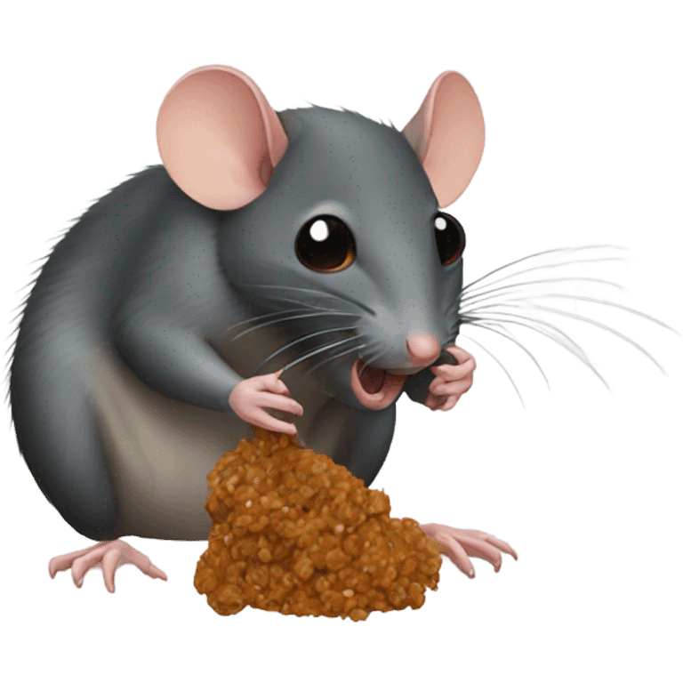 Rats eating bugs  emoji