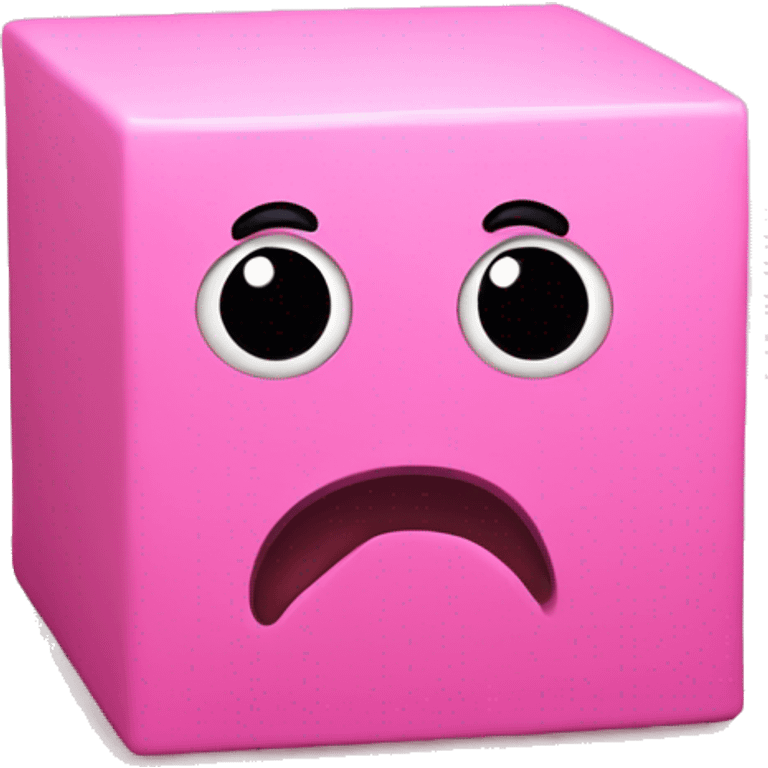 Cube Pink
 Saddened emoji