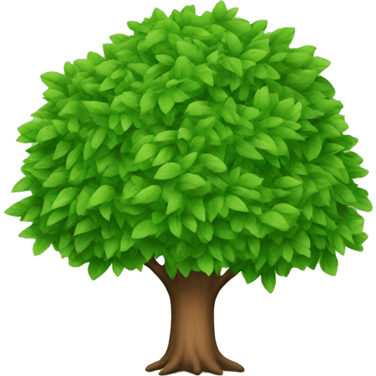 a tree with green leaves emoji