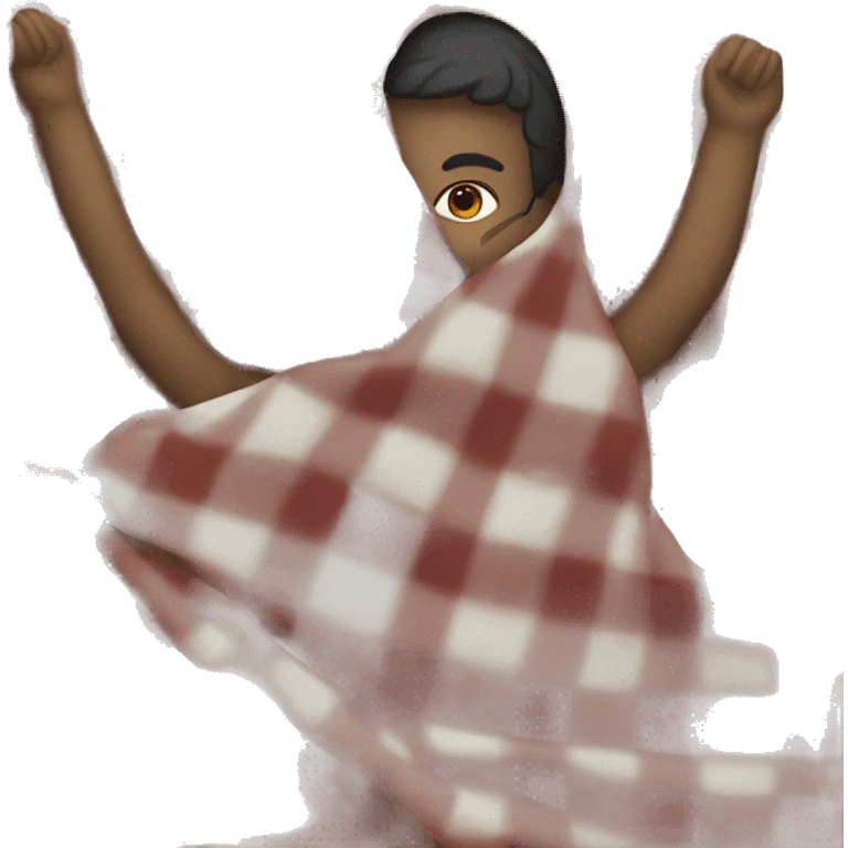 Person with a blanket  emoji