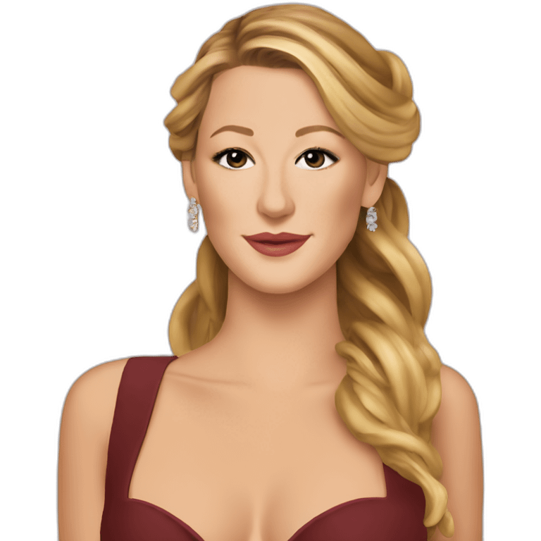 Blake lively, gossip girl show emoji