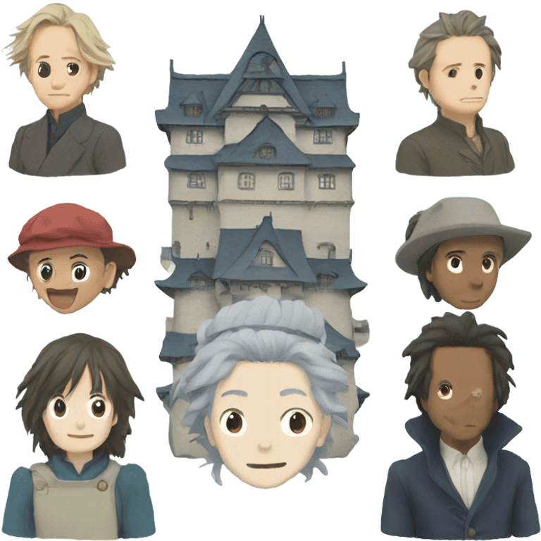 moving castle studio ghibli emoji