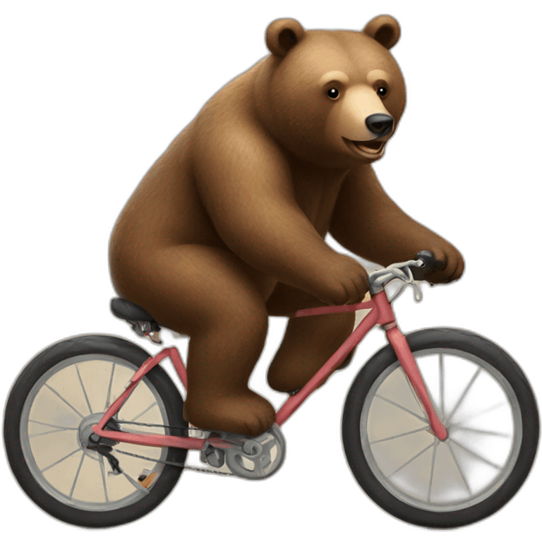 Bear on a bike emoji