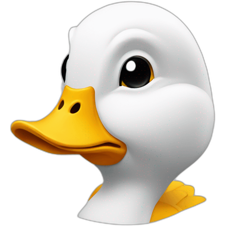 Un canard qui est studieux emoji